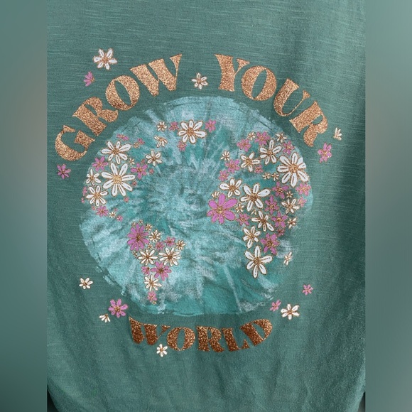 SO - Teal Grow Your World Long Sleeve - L - Picture 2 of 7